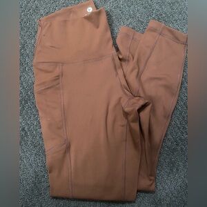 90‎ Degree By Reflex brown/tan Leggings